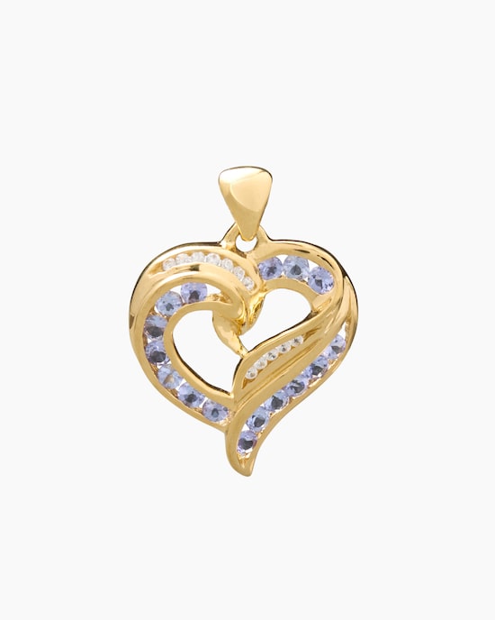 Produktabbildung für Anhänger mit Tansanit und Zirkon