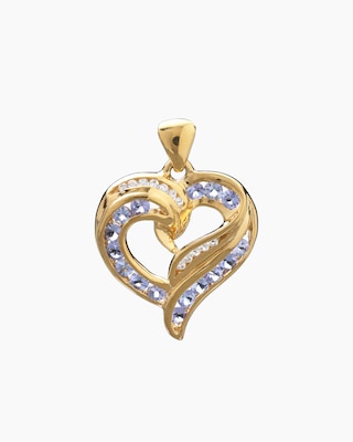 Produktabbildung 1 für Anhänger mit Tansanit und Zirkon