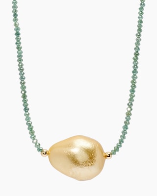 Produktabbildung 2 für Collier mit Diamant und Süßwasserperle