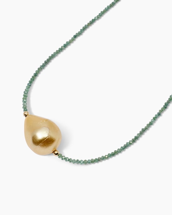 Produktabbildung für Collier mit Diamant und Süßwasserperle