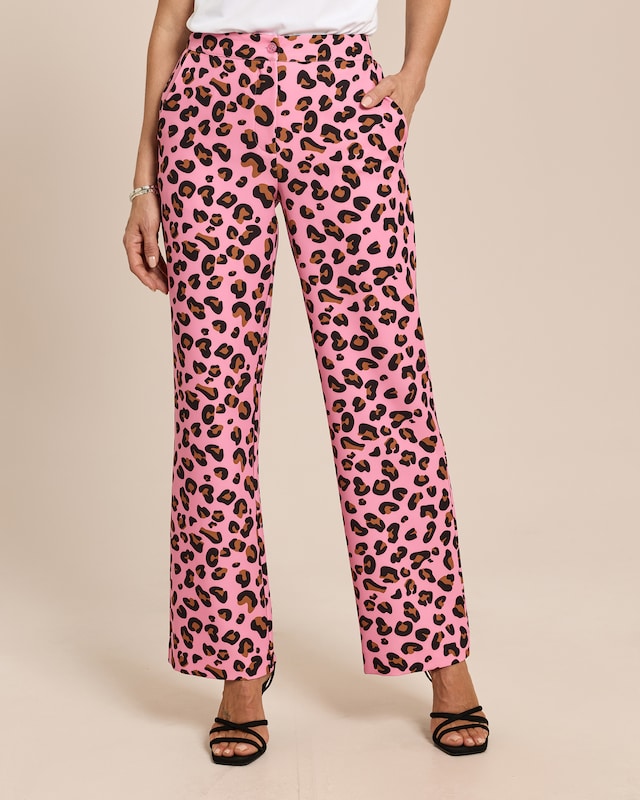 Wide Leg Hose aus Jersey