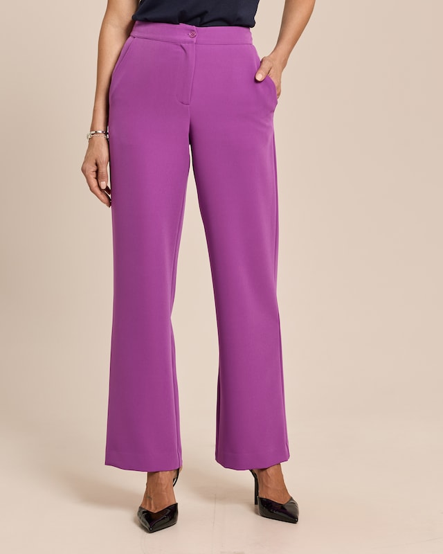 Wide Leg Hose aus Jersey