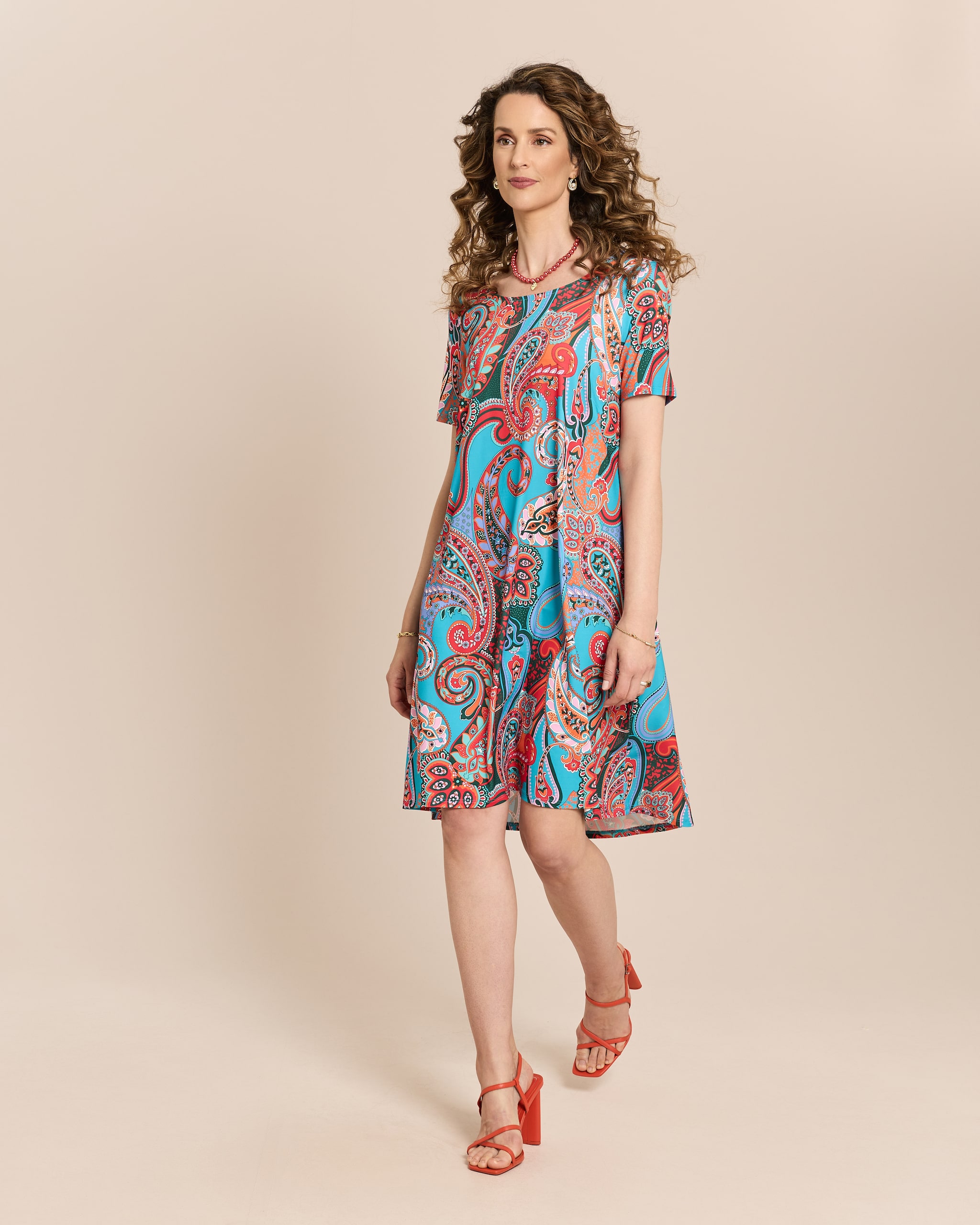 Produktabbildung für Midikleid mit Alloverdruck