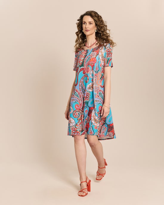 Produktabbildung für Midikleid mit Alloverdruck