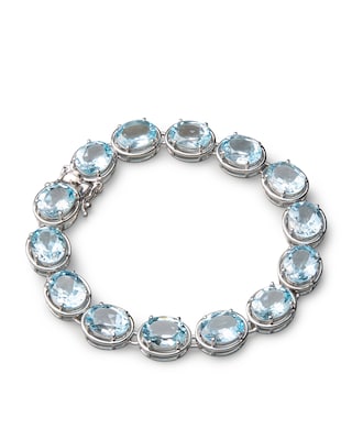 Produktabbildung 1 für Armband mit Amethyst oder Sky Blue Topas