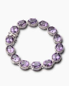 Produktabbildung für Armband mit Amethyst oder Sky Blue Topas