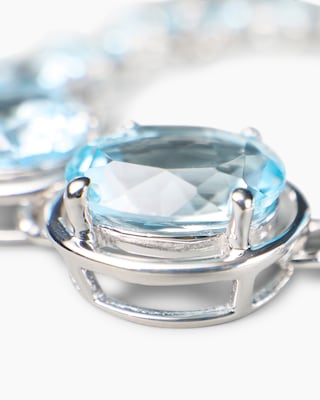 Produktabbildung 3 für Armband mit Amethyst oder Sky Blue Topas