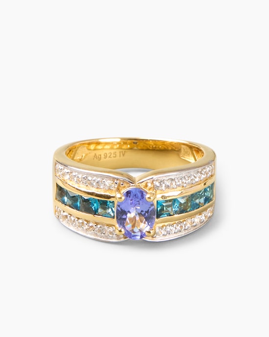 Produktabbildung für Ring mit Tansanit, Topas & Zirkon