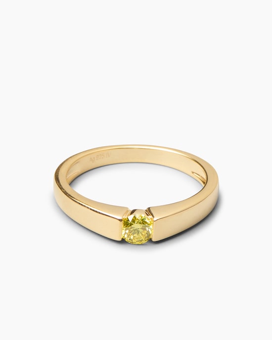 Produktabbildung für Ring mit gelbem Brillant