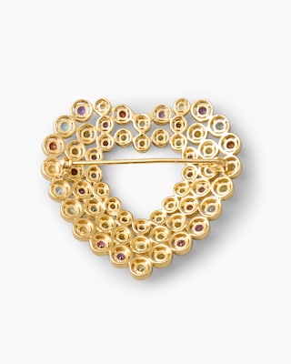 Produktabbildung 2 für Brosche mit Multi-Edelsteinen