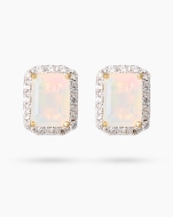 Produktabbildung für Ohrstecker mit äthiopischem Opal & Zirkon