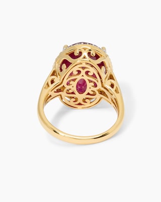 Produktabbildung 4 für Ring mit Sambia-Rubin & Zirkon