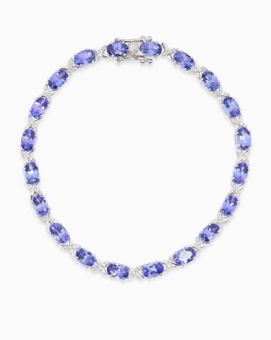 Produktabbildung für Armband mit Tansanit AAAA+ & Diamant