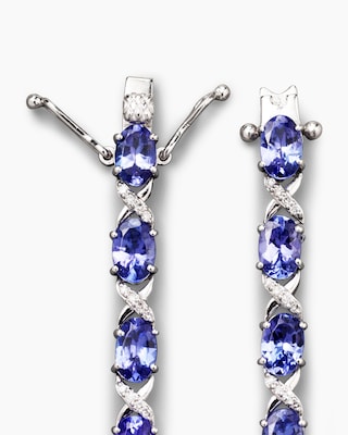 Produktabbildung 2 für Armband mit Tansanit AAAA+ & Diamant