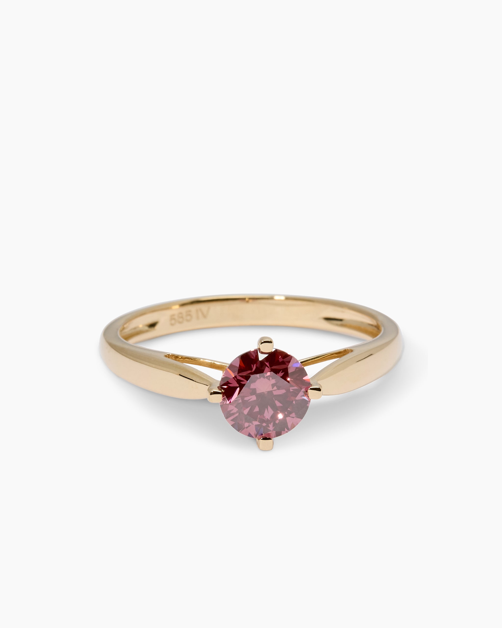 Produktabbildung für Ring mit pinkem Brillant ca. 1,00 ct