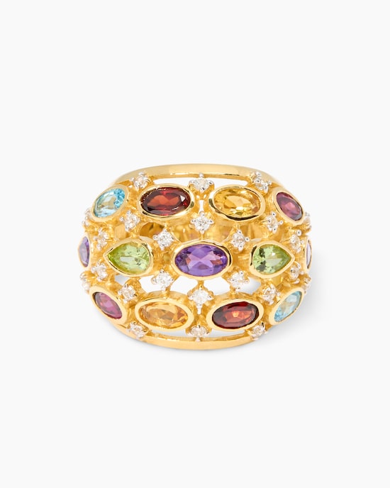 Produktabbildung für Ring mit Multi-Edelsteinen
