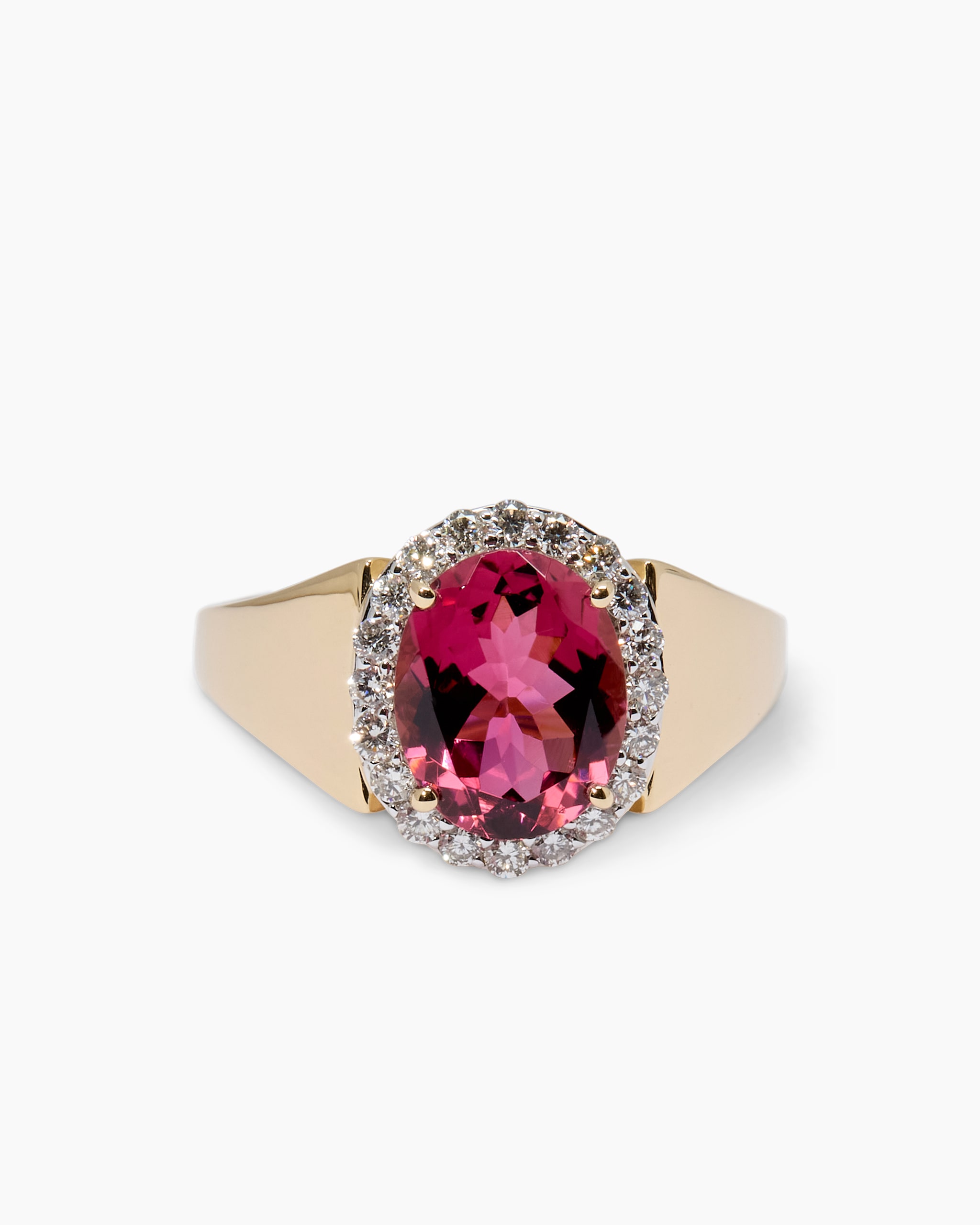 Produktabbildung für Ring mit Pink Turmalin & Brillanten