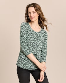 Produktabbildung für Shirt mit Millefleurs-Druck