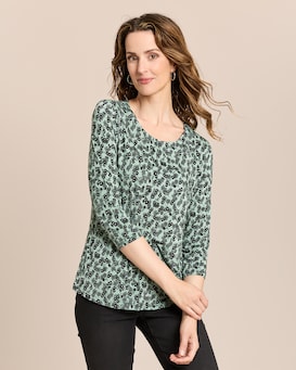 Produktabbildung für Shirt mit Millefleurs-Druck
