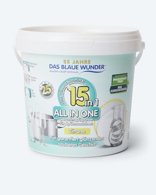 Produktabbildung 1 für Geschirrspülpulver 15-in-1, 1.000 + 125 g