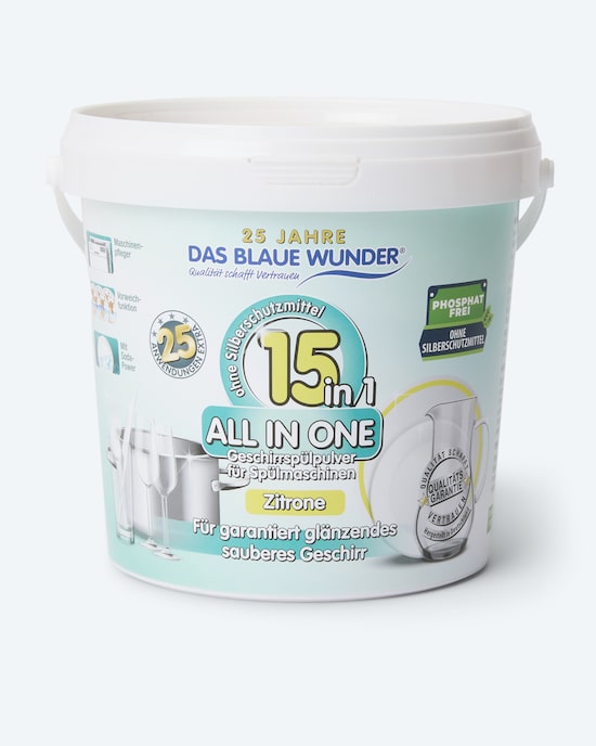 Produktabbildung für Geschirrspülpulver 15-in-1, 1.000 + 125 g