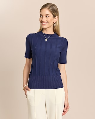 Produktabbildung 1 für Pullover mit Knopfdeko