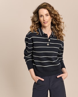 Produktabbildung für Pullover mit Polokragen