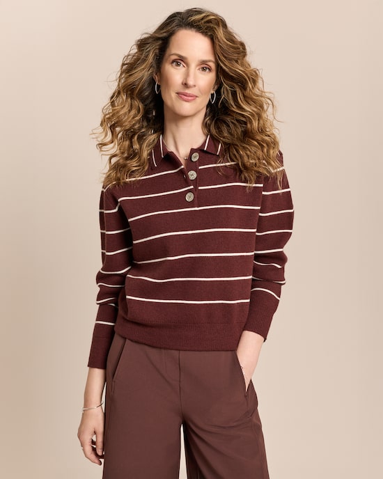 Produktabbildung für Pullover mit Polokragen