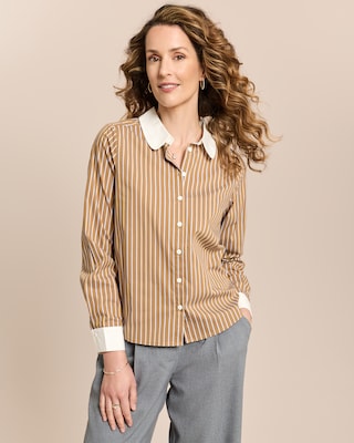 Produktabbildung 2 für Baumwollstretch Bluse gestreift