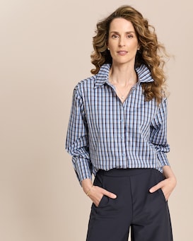 Produktabbildung für Baumwoll-Bluse kariert