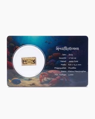 Produktabbildung 2 für Goldbarren "Meerjungfrau" + Box