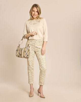 Produktabbildung 3 für Slim Fit Jeans mit Snake Print 7/8