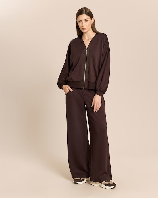 Produktabbildung für Zweiteiliges Jersey-Set mit Satin-Details