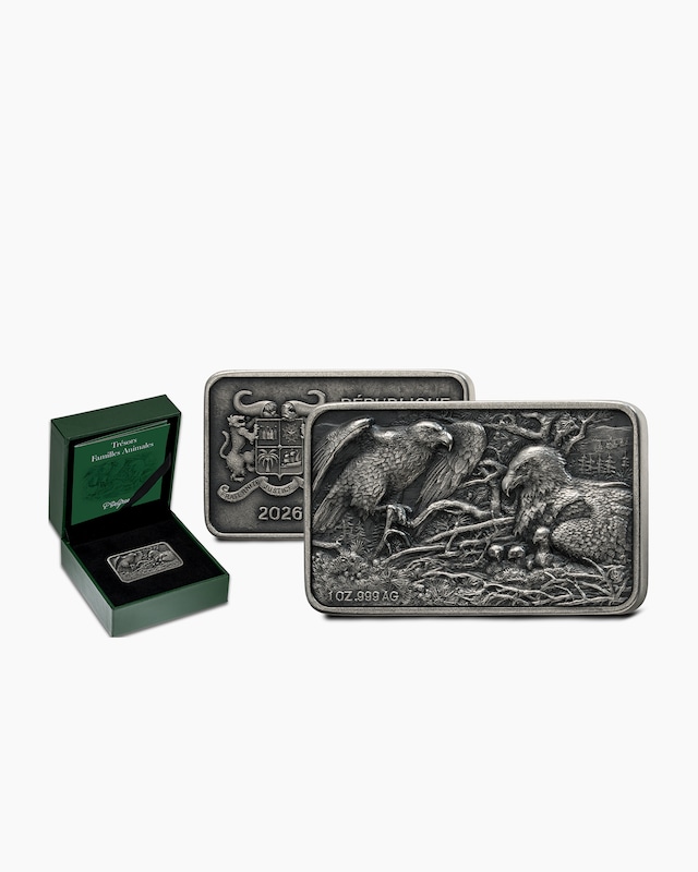 1oz Silbermünze de Greef Adlerfamilie