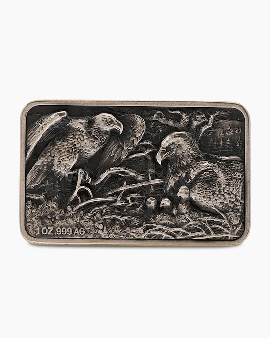 Produktabbildung für 1oz Silbermünze de Greef Adlerfamilie