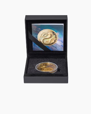 Produktabbildung 3 für Goldmünze "Jahr der Schlange" mit Kristall-Opal