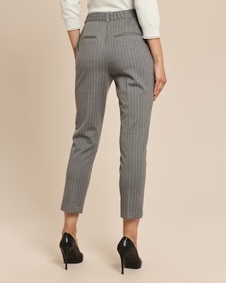 Produktabbildung 4 für Slim Fit Ponte Hose mit Nadelstreifen
