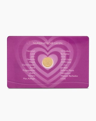 Produktabbildung 2 für Goldmünze "Herz aus Gold" 2026