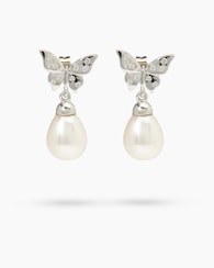 Produktabbildung für Ohrhänger SWZ-Perle 8x6 mm mit Zirkon