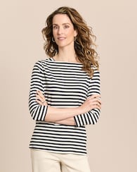 Produktabbildung für Shirt mit U-Boot-Ausschnitt