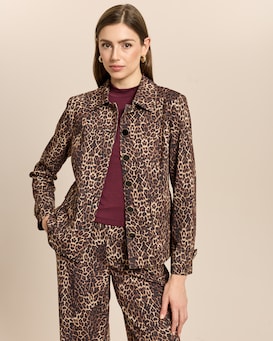 Produktabbildung für "Couture" Blazerjacke mit Leo-Print
