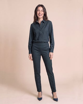 Produktabbildung 4 für Slim Fit Hose aus bedruckter Ponte