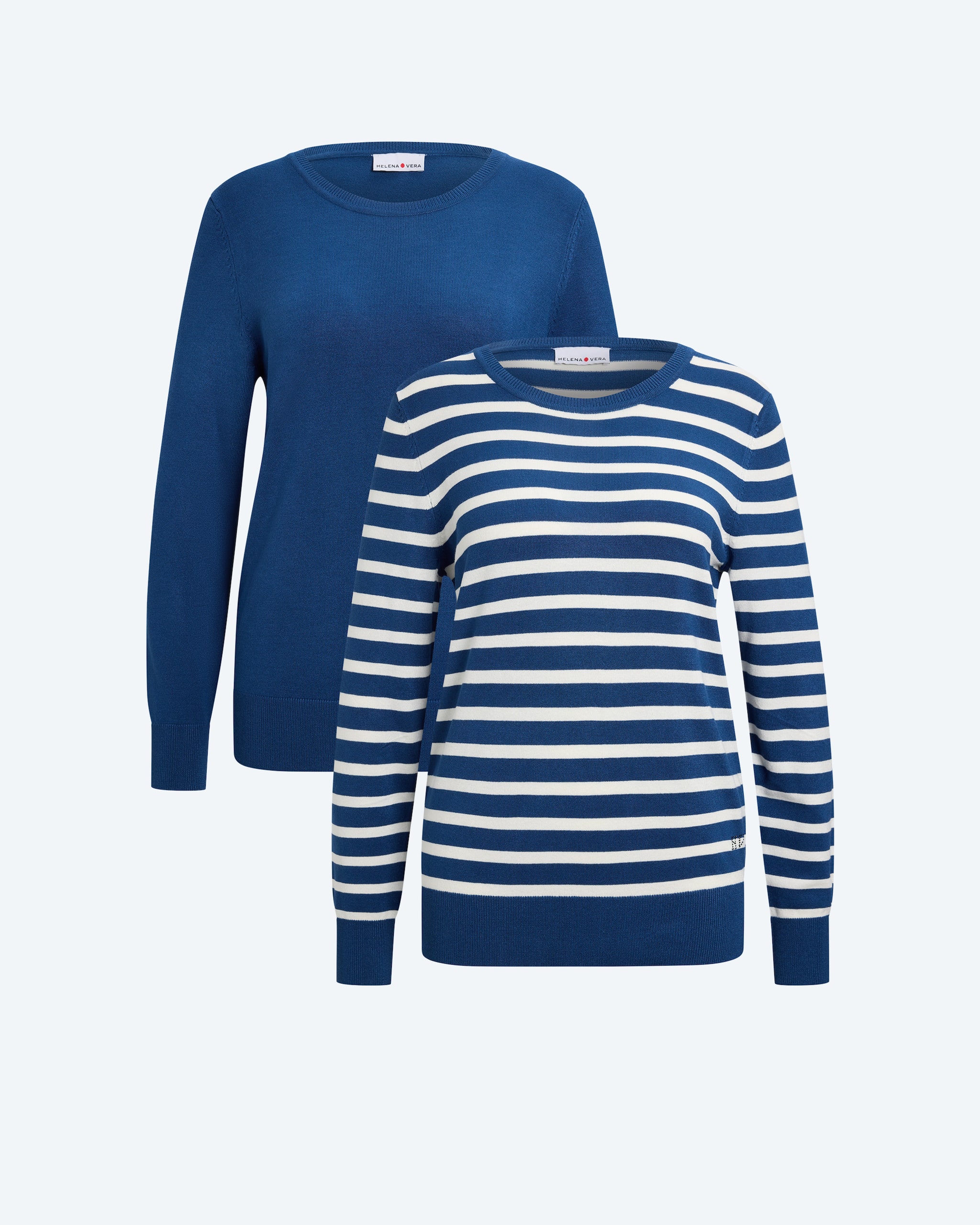 Produktabbildung für Doppelpack Pullover uni & gestreift