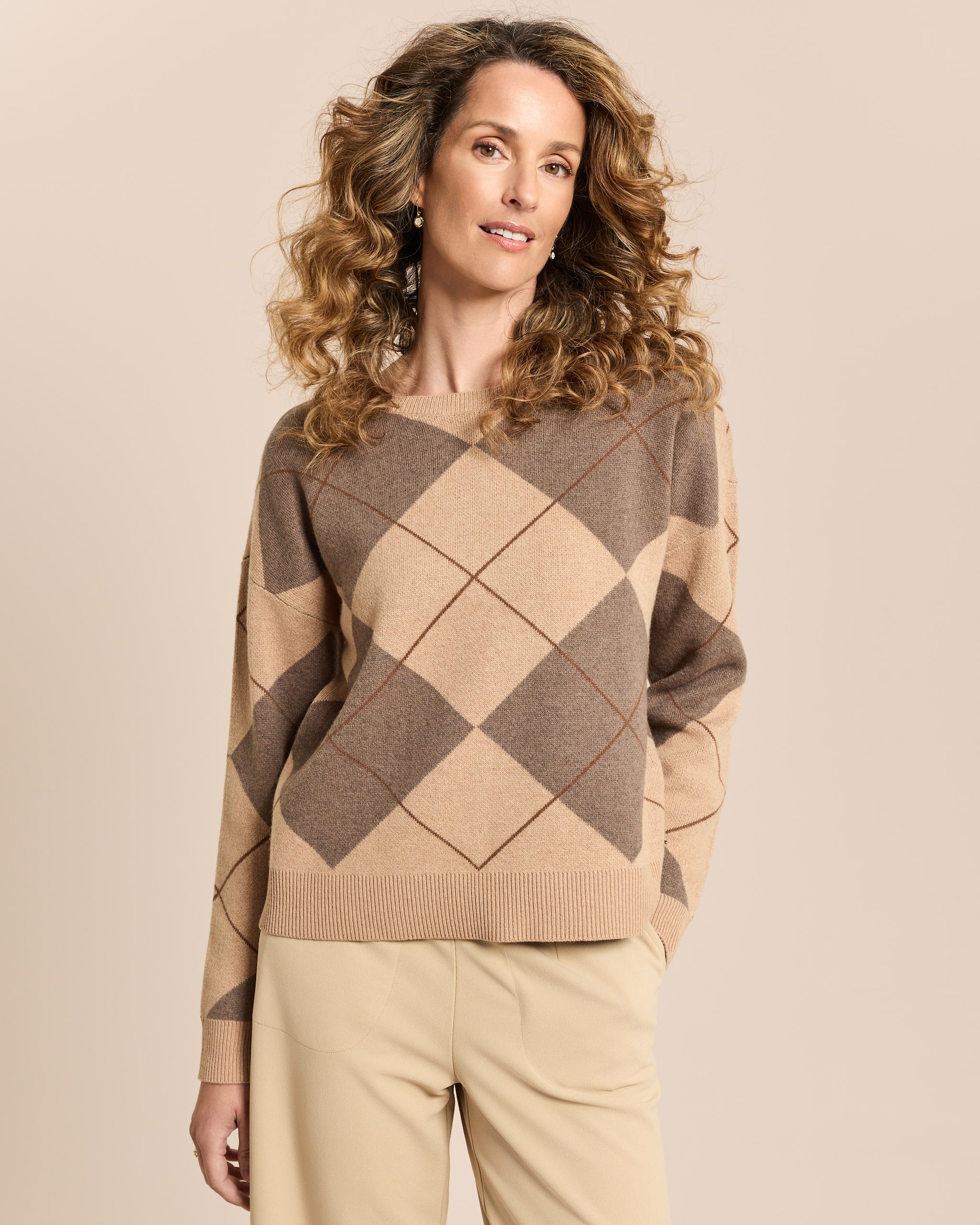 Produktabbildung für Pullover mit Rauten