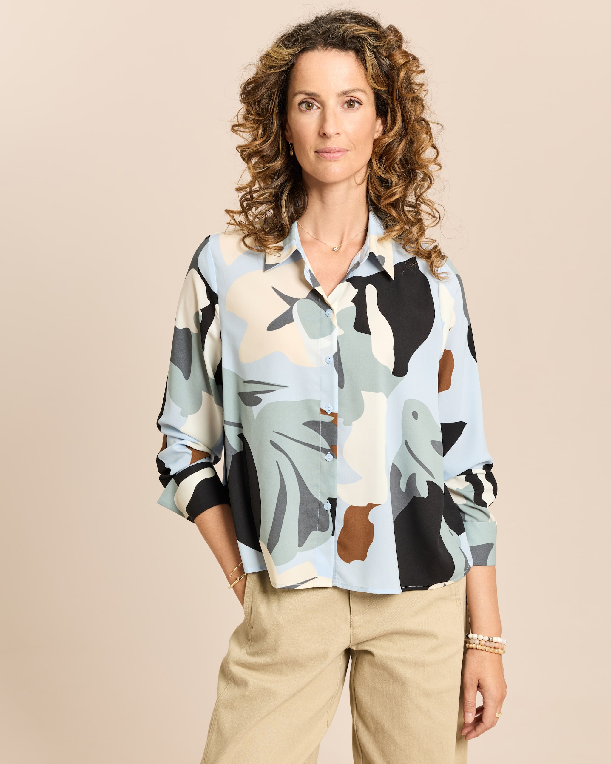 Produktabbildung für Crepe de Chine Bluse A-Linie