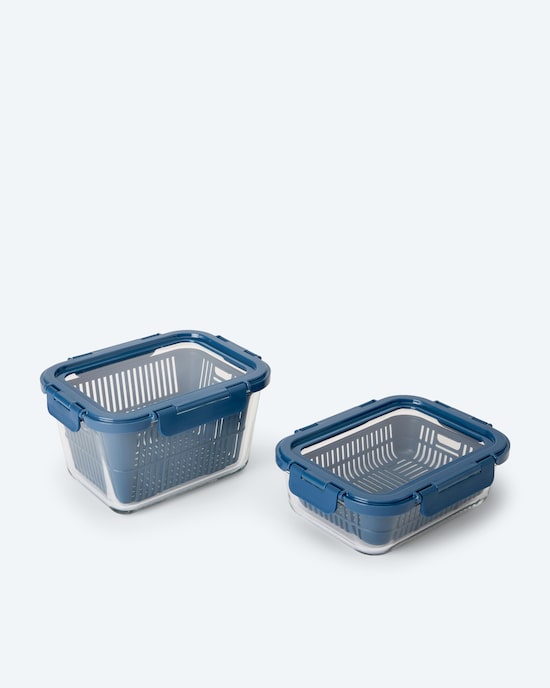 Produktabbildung für Frischhaltedosen mit Sieb, 2tlg.