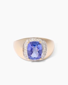 Produktabbildung für Ring mit Tansanit AAAA und Brillanten
