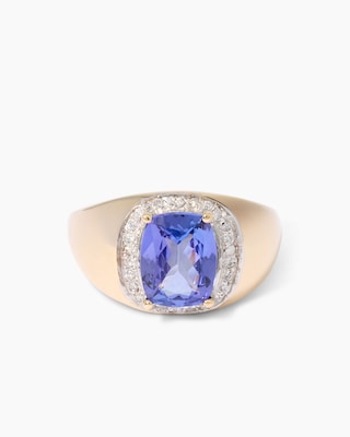 Produktabbildung 1 für Ring mit Tansanit AAAA und Brillanten