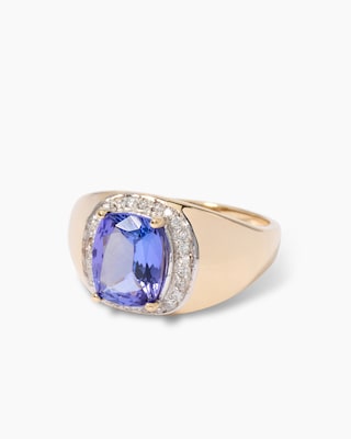 Produktabbildung 2 für Ring mit Tansanit AAAA und Brillanten