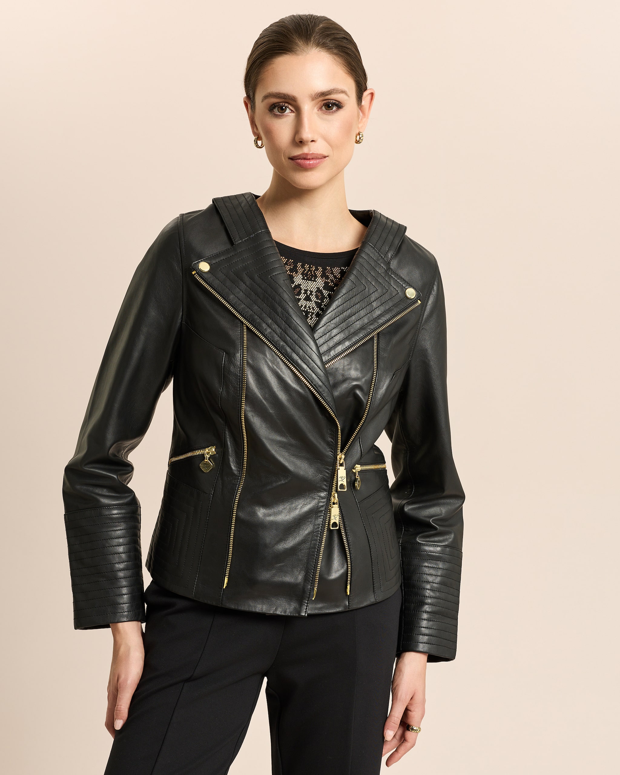 Produktabbildung für Lederjacke Biker-Style